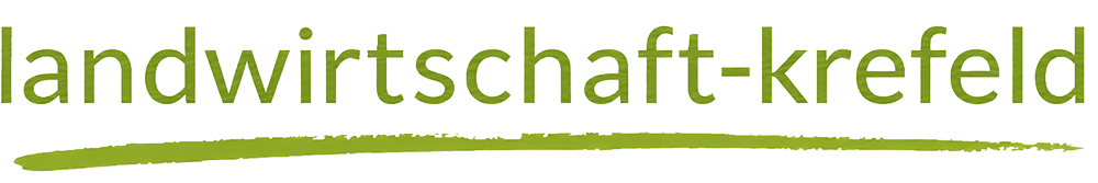 Logo landwirtschaft-krefeld mit grünem Schriftzug